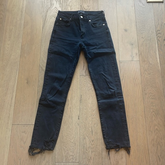Agolde Toni Mid Rise Straight Jeans - Picture 3 of 13